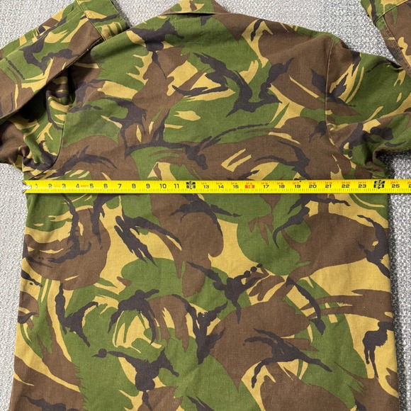 Vintage Dutch Army Camo Field Jacket Military Button Up Coat Large DPM - Picture 7 of 8